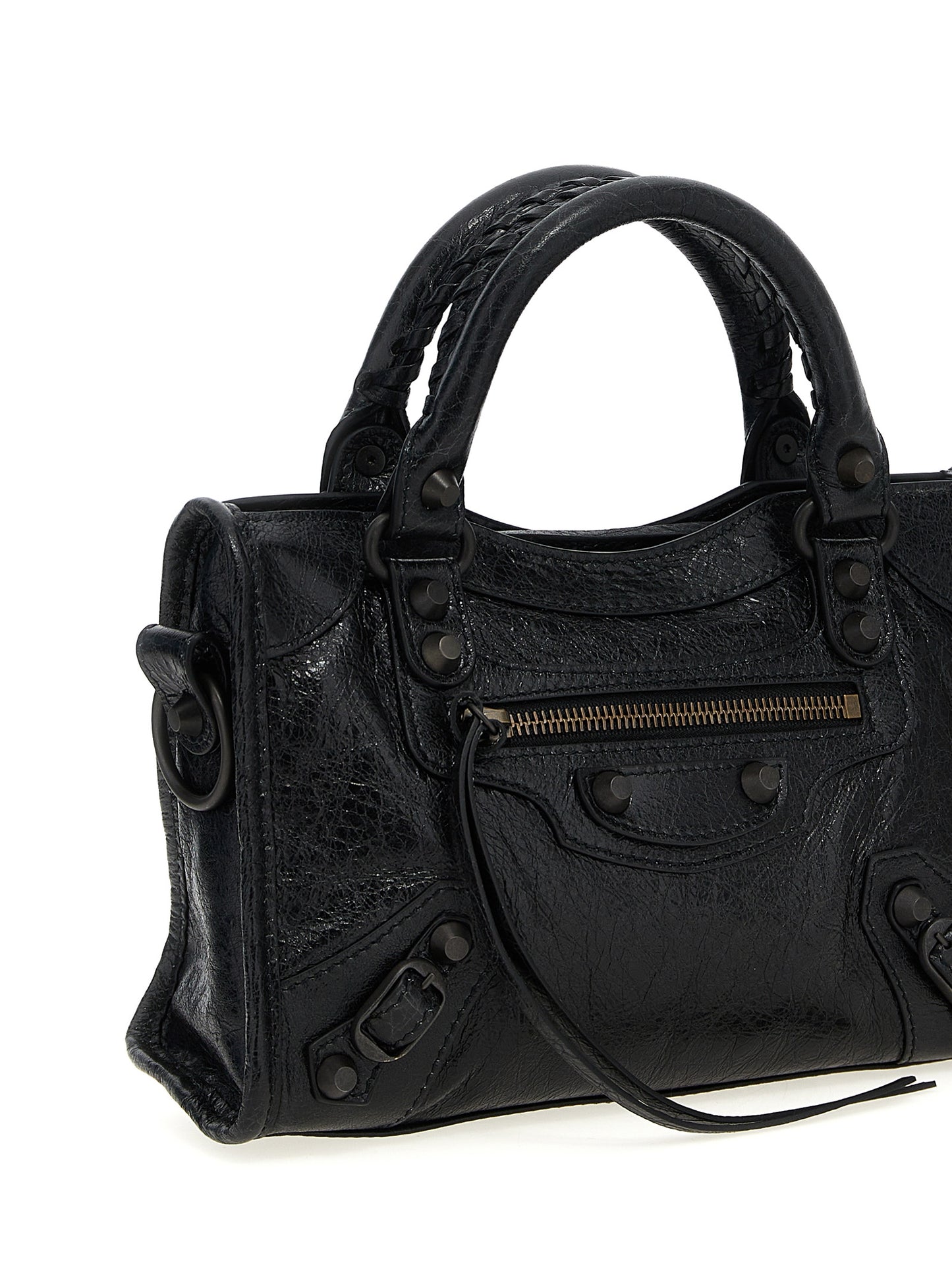 Balenciaga Schwarze Lammleder-Schultertasche