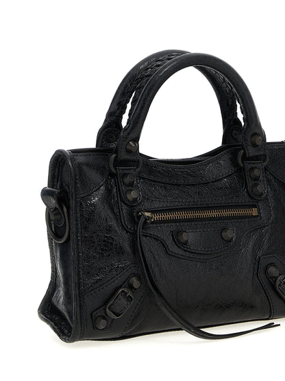 Balenciaga Schwarze Lammleder-Schultertasche