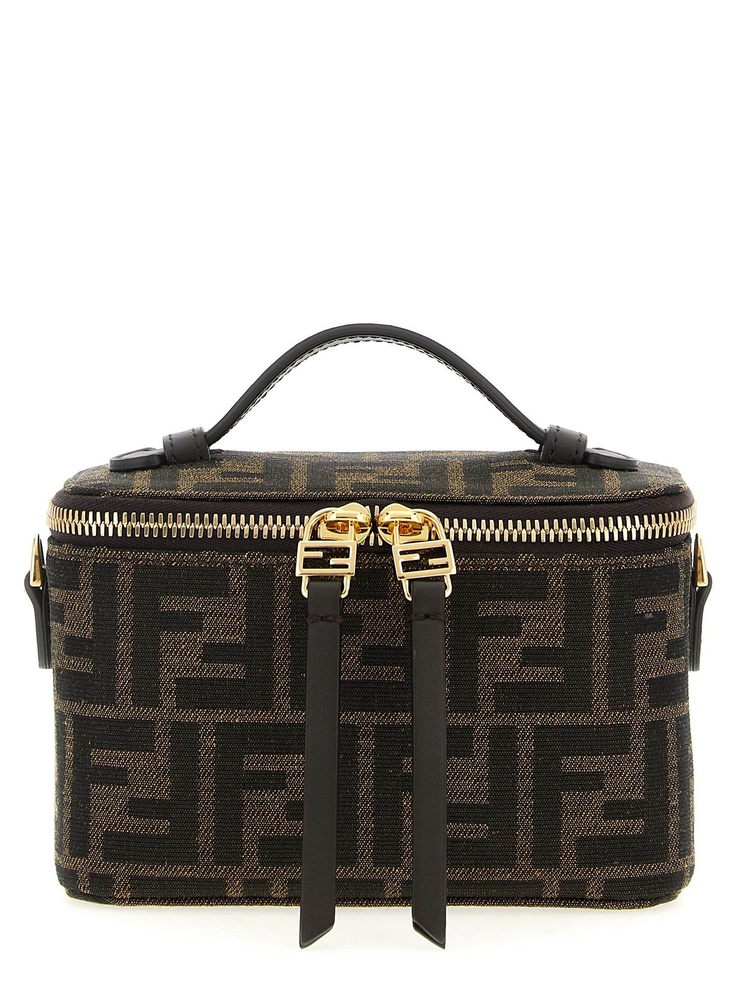 Fendi Braune Handtasche aus Polyester