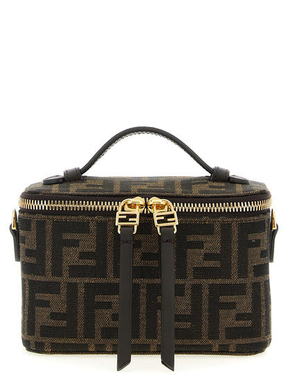 Fendi Braune Handtasche aus Polyester