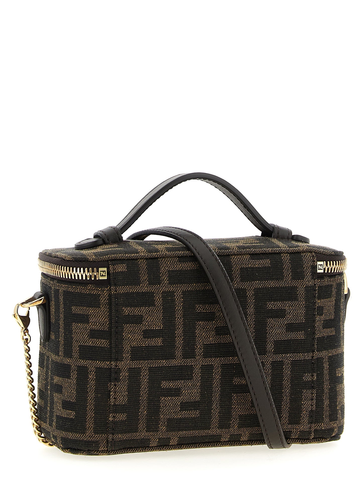 Fendi Braune Handtasche aus Polyester