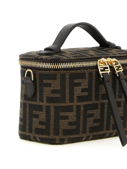 Fendi Braune Handtasche aus Polyester