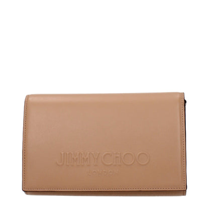 Jimmy Choo Braune Leder Clutch Bag