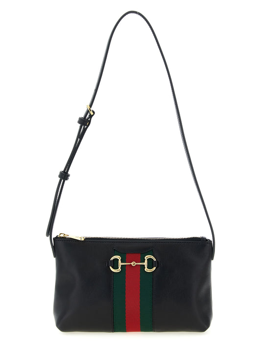 Gucci Schwarze Kalbsleder-Schultertasche