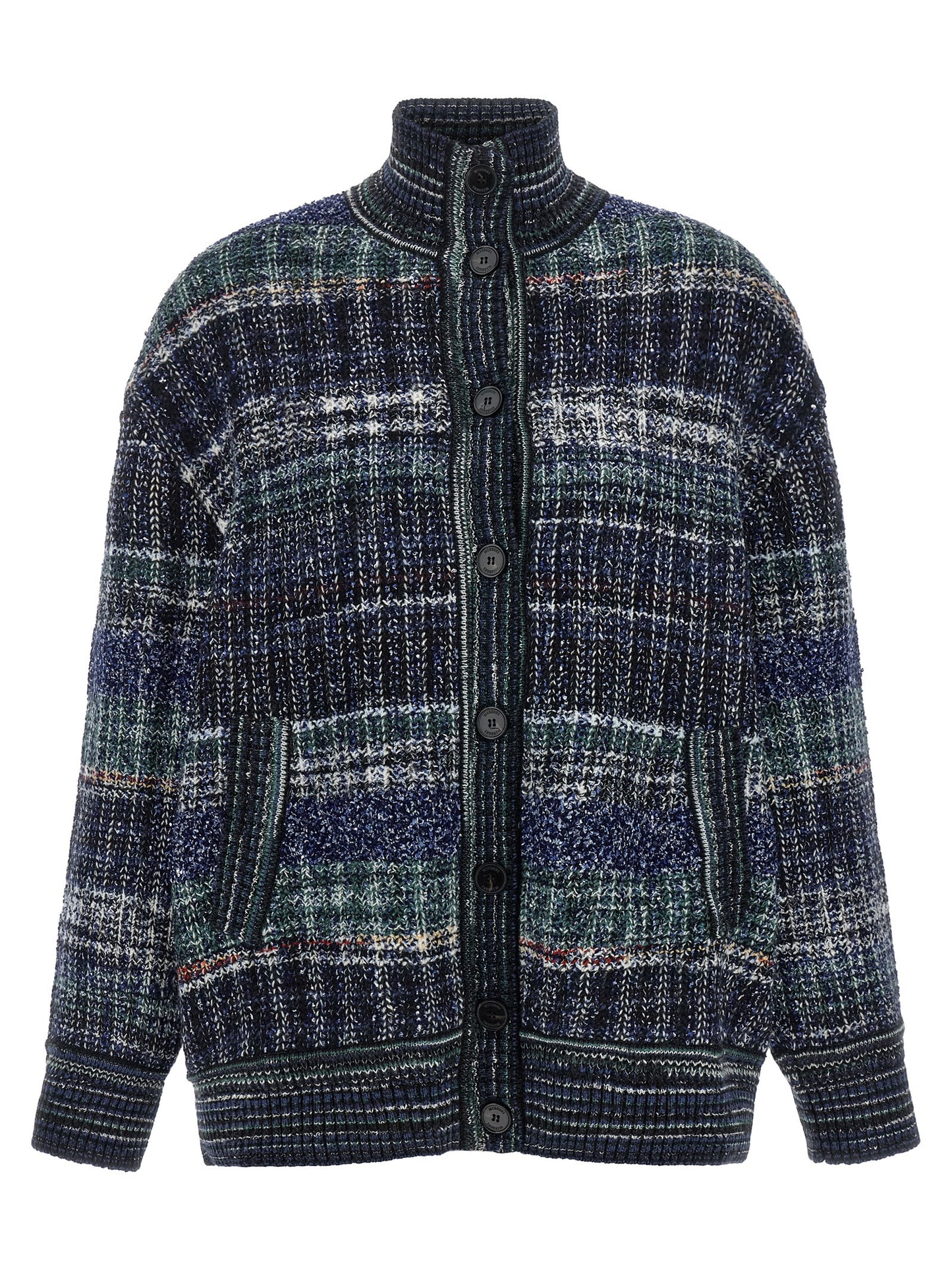 Missoni Blauer Wollcardigan