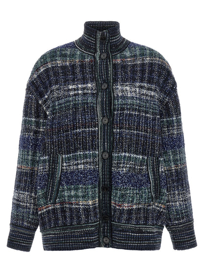 Missoni Blauer Wollcardigan