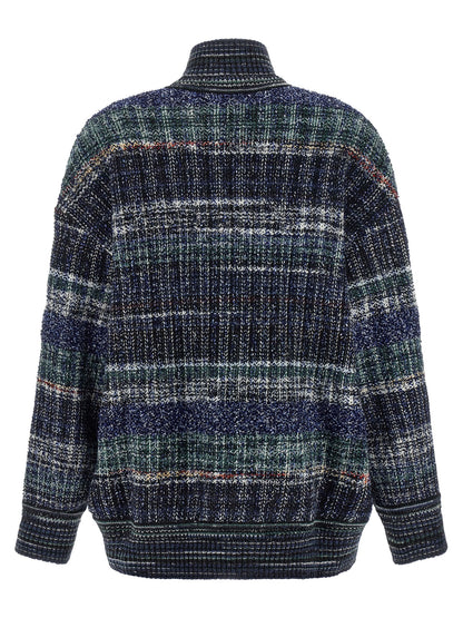 Missoni Blauer Wollcardigan