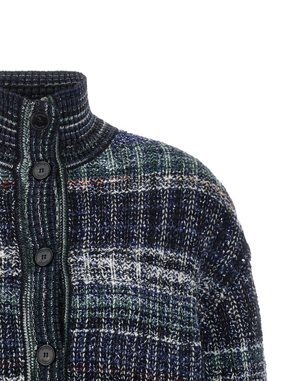 Missoni Blauer Wollcardigan