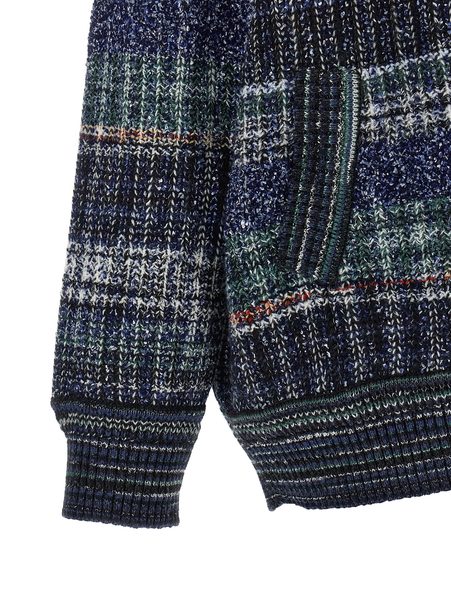 Missoni Blauer Wollcardigan