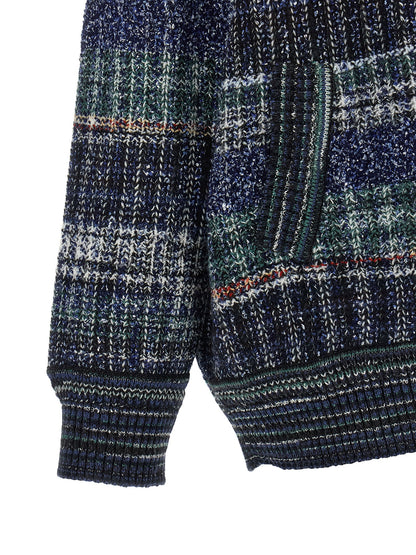 Missoni Blauer Wollcardigan