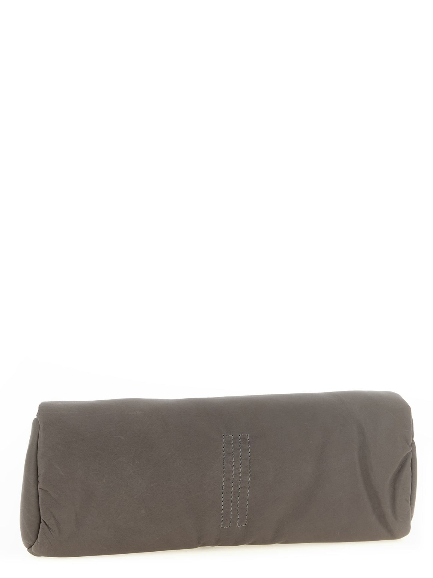 Rick Owens Graue Clutch aus Kalbsleder