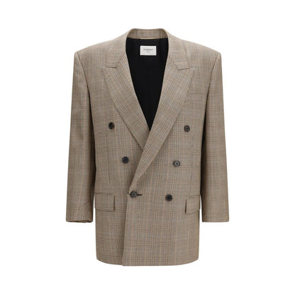 Saint Laurent Beige Woll-Blazer Oves Aries
