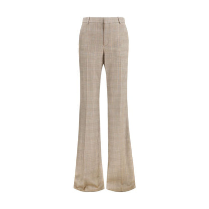 Saint Laurent Beige Wollhose Aries Flared Pants