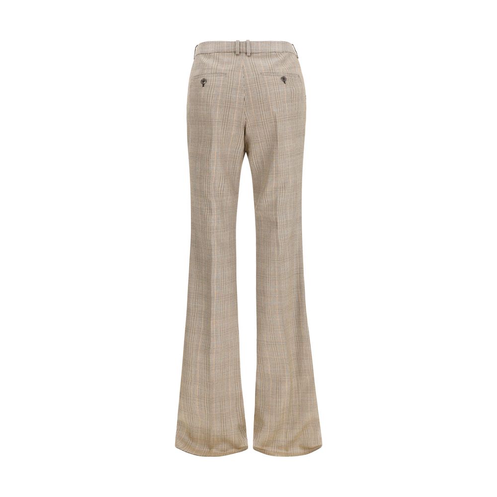 Saint Laurent Beige Wollhose Aries Flared Pants