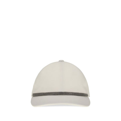 Brunello Cucinelli Weiße Baumwollkappe (Baseball Cap)