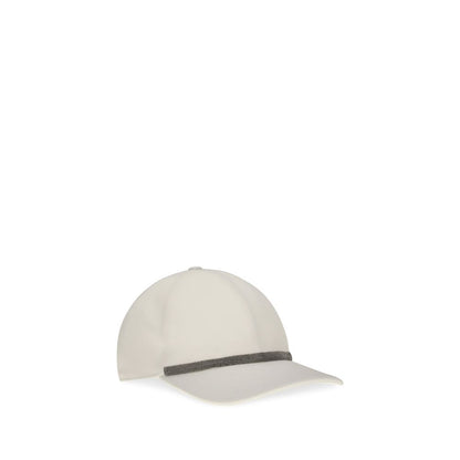 Brunello Cucinelli Weiße Baumwollkappe (Baseball Cap)
