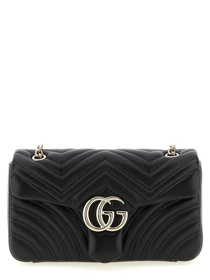 Gucci Schwarze Lammleder-Schultertasche