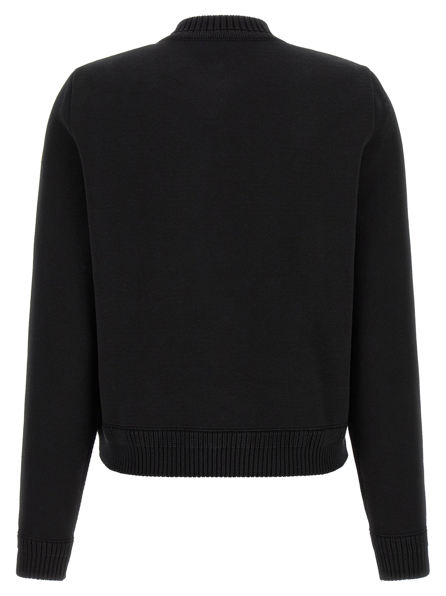 Moncler Schwarzer Cardigan aus Polyamid