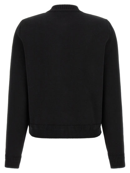 Moncler Schwarzer Cardigan aus Polyamid