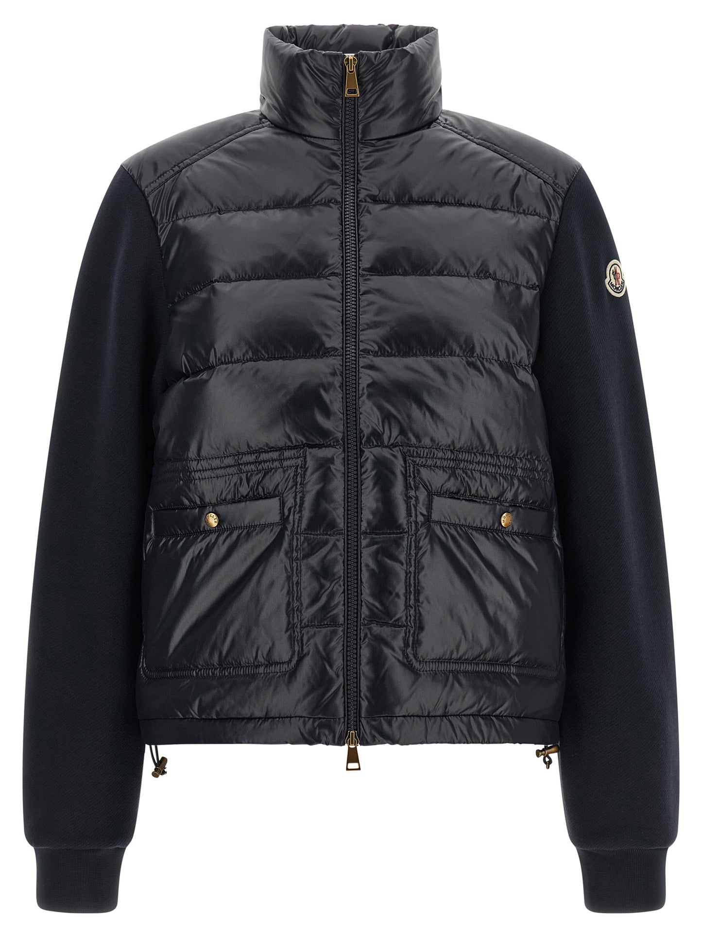 Moncler Blauer Cardigan aus Polyamid