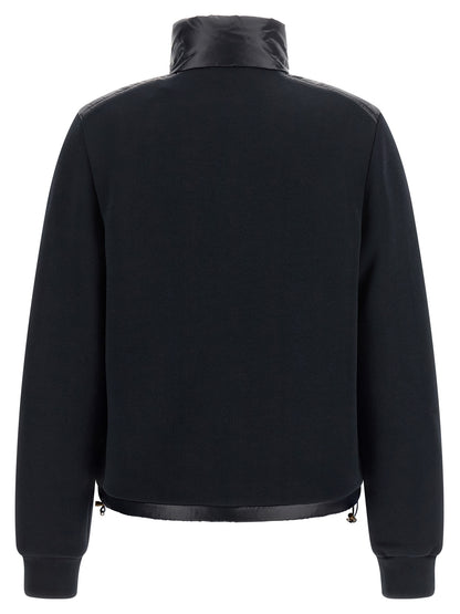 Moncler Blauer Cardigan aus Polyamid
