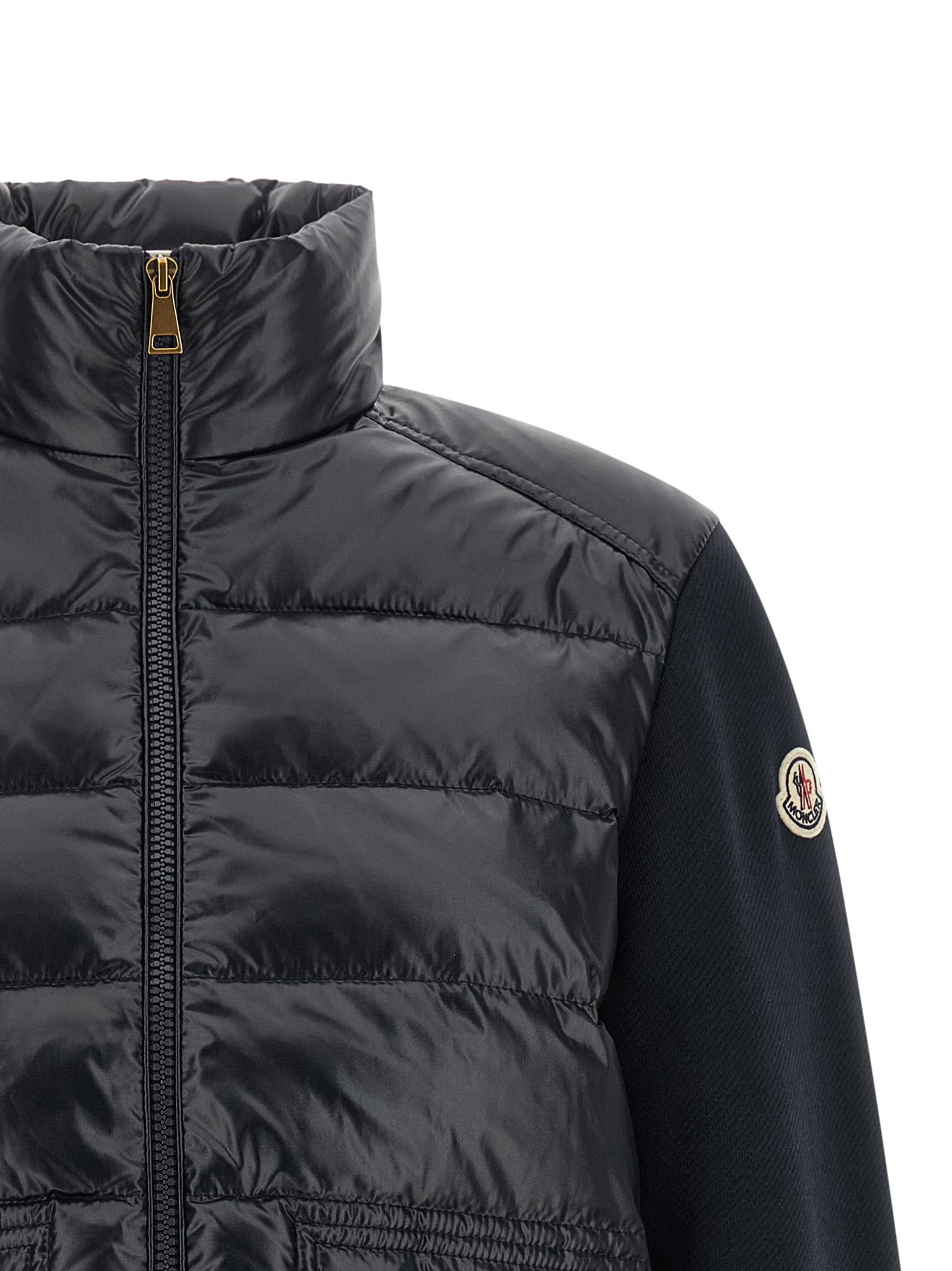 Moncler Blauer Cardigan aus Polyamid