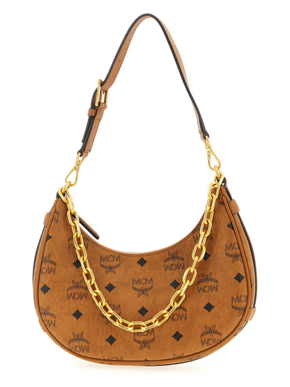 MCM Schultertasche aus braunem Polyethylen
