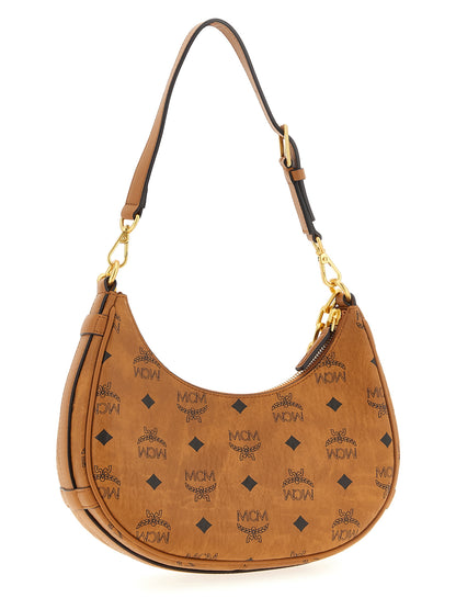 MCM Schultertasche aus braunem Polyethylen