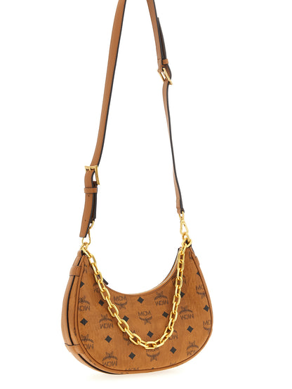 MCM Schultertasche aus braunem Polyethylen