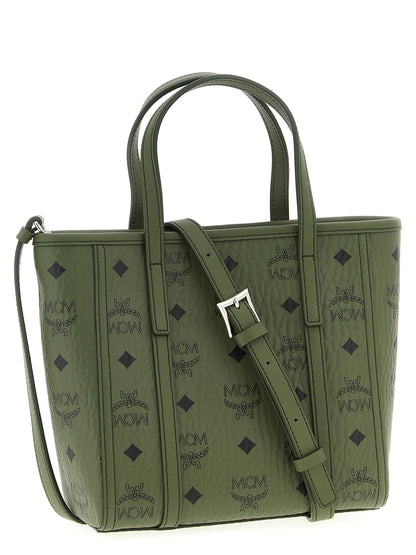 MCM Zweifarbige Shopper-Tasche aus Polyethylen