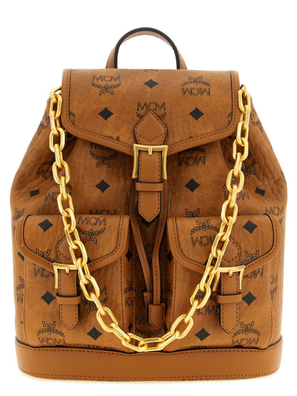 MCM Brauner Rucksack aus Polyethylen