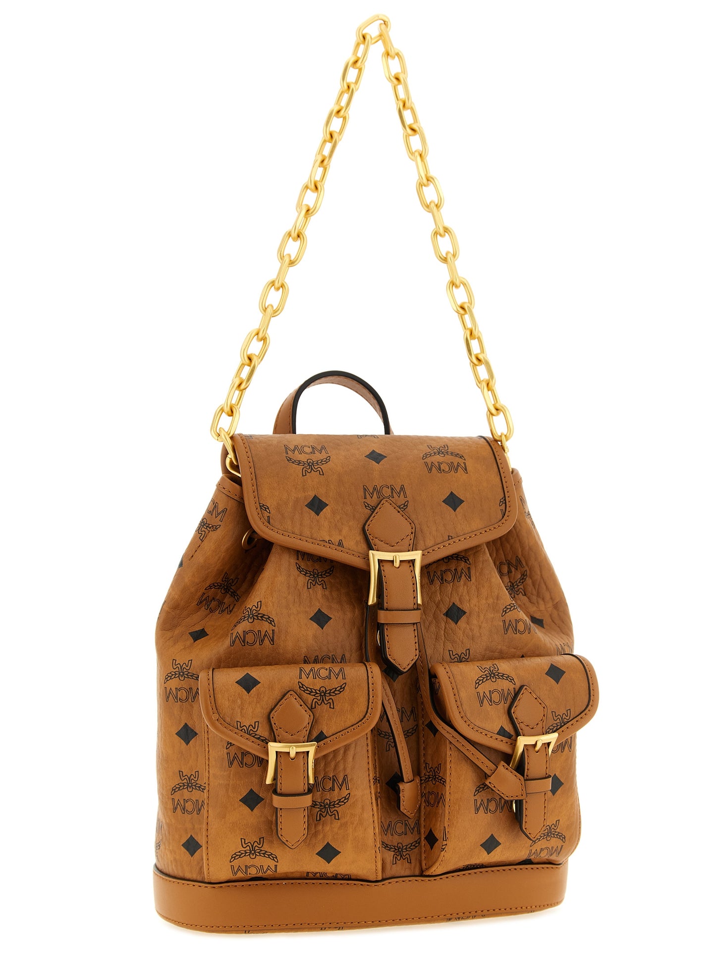 MCM Brauner Rucksack aus Polyethylen