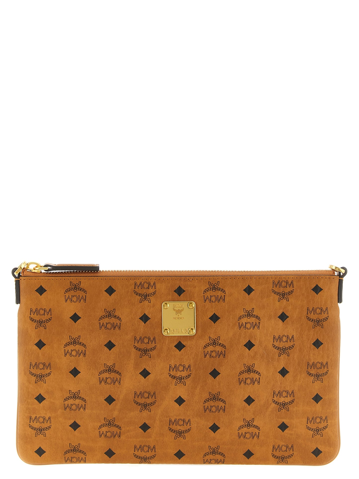 MCM Braune Clutch aus Polyurethan