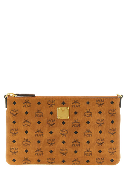 MCM Braune Clutch aus Polyurethan