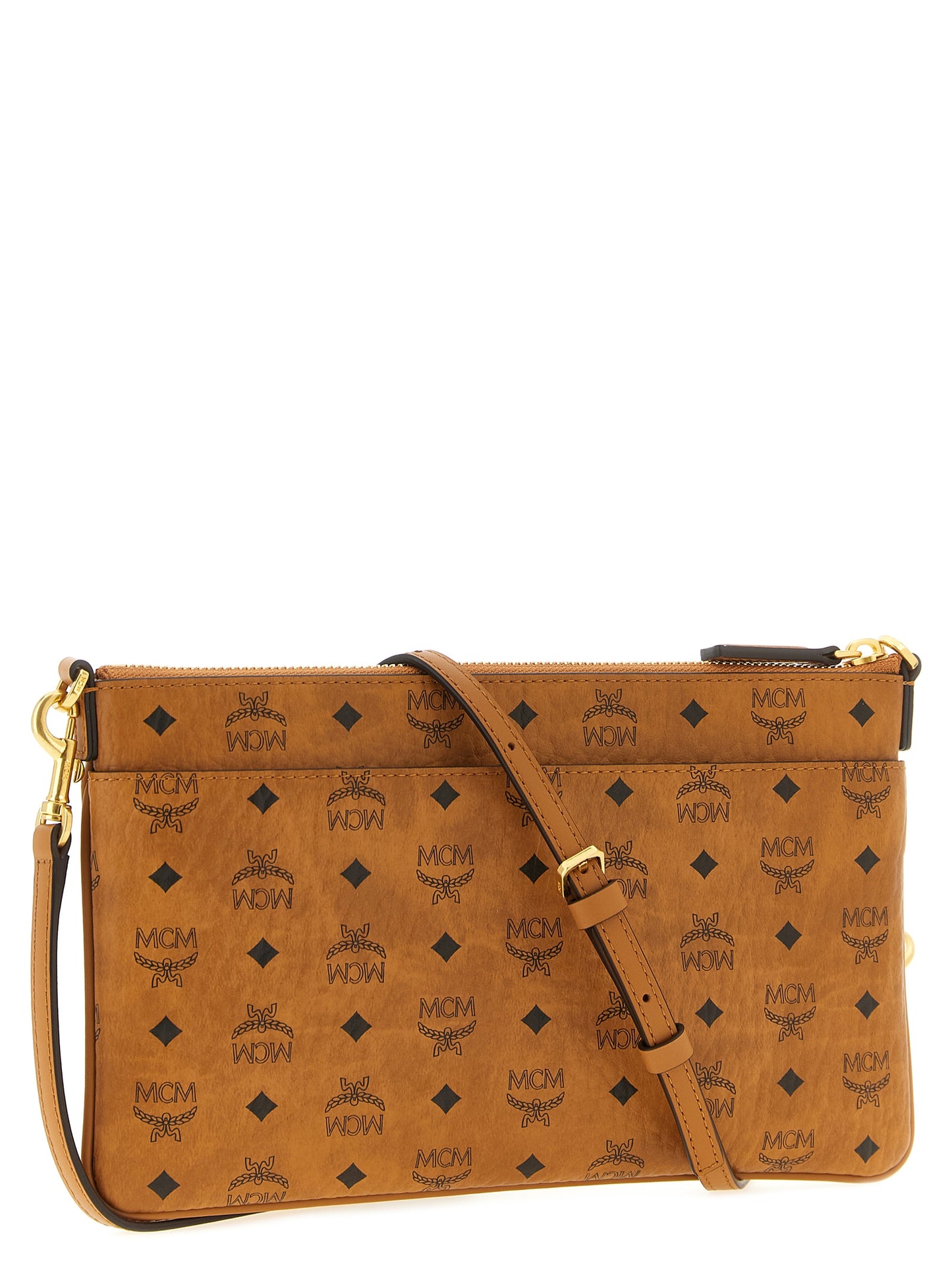MCM Braune Clutch aus Polyurethan
