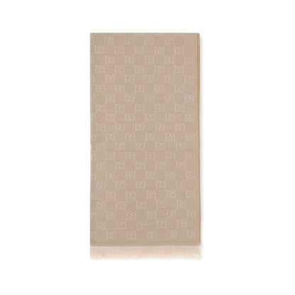 Gucci Beige Wollschal Aries Foulard