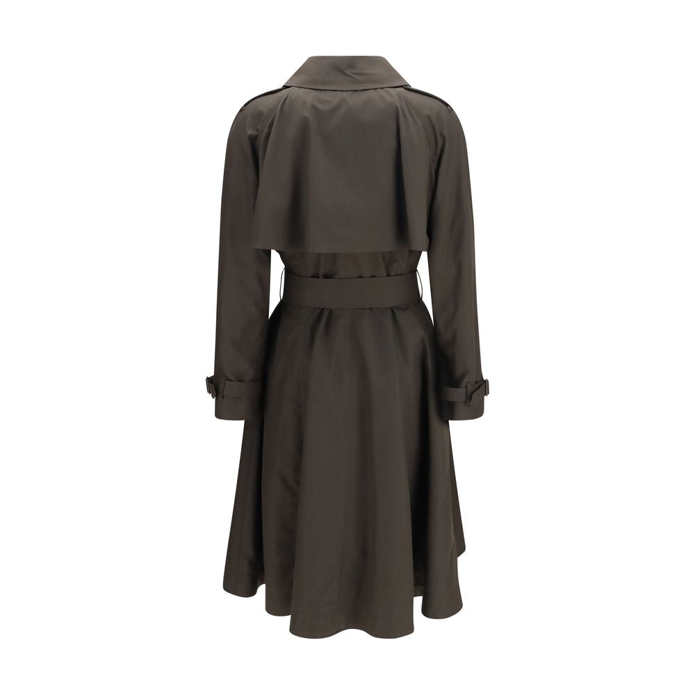Burberry Zweifarbiger Baumwollmantel