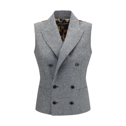 Dolce & Gabbana Grauer Woll-Weste Aries