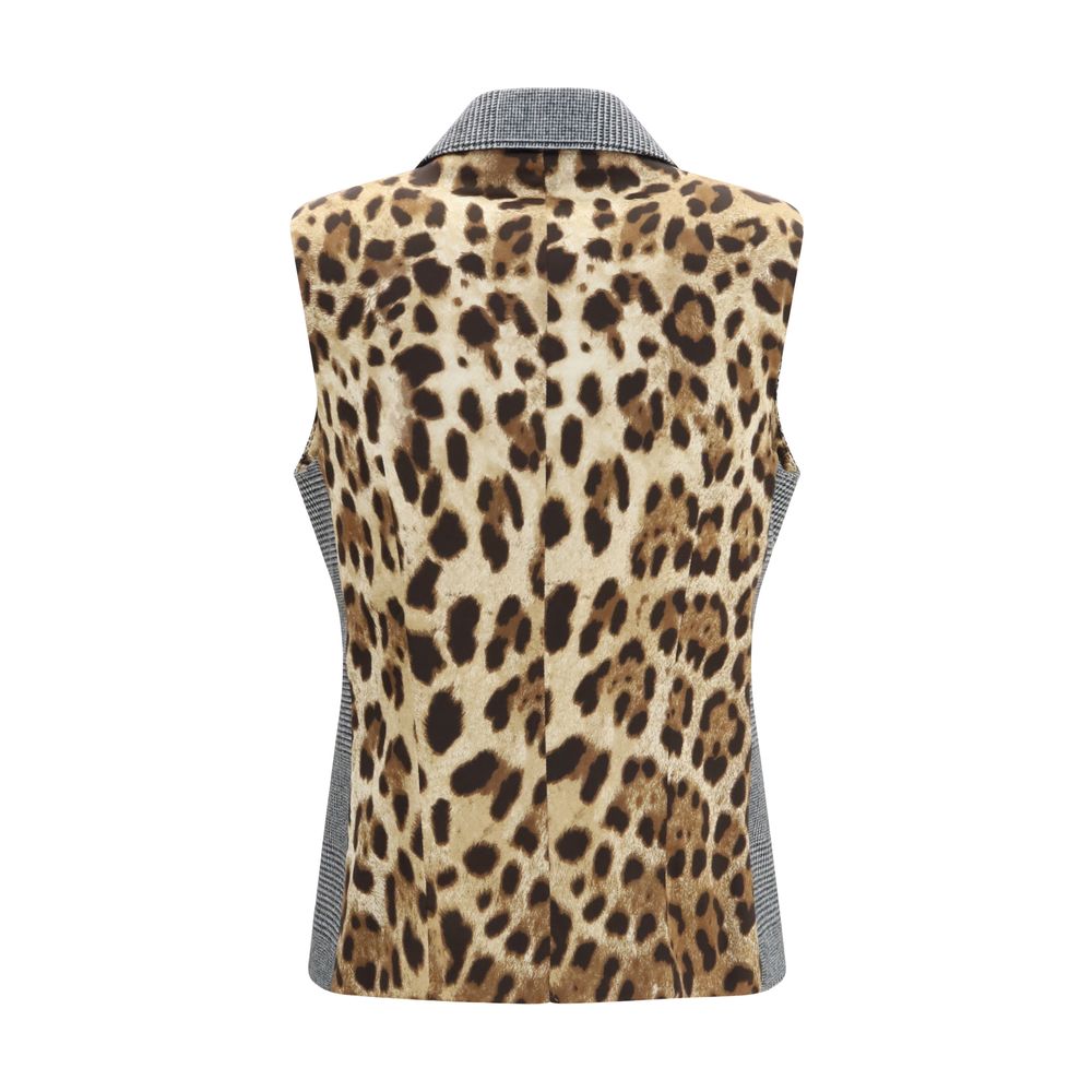 Dolce & Gabbana Grauer Woll-Weste Aries