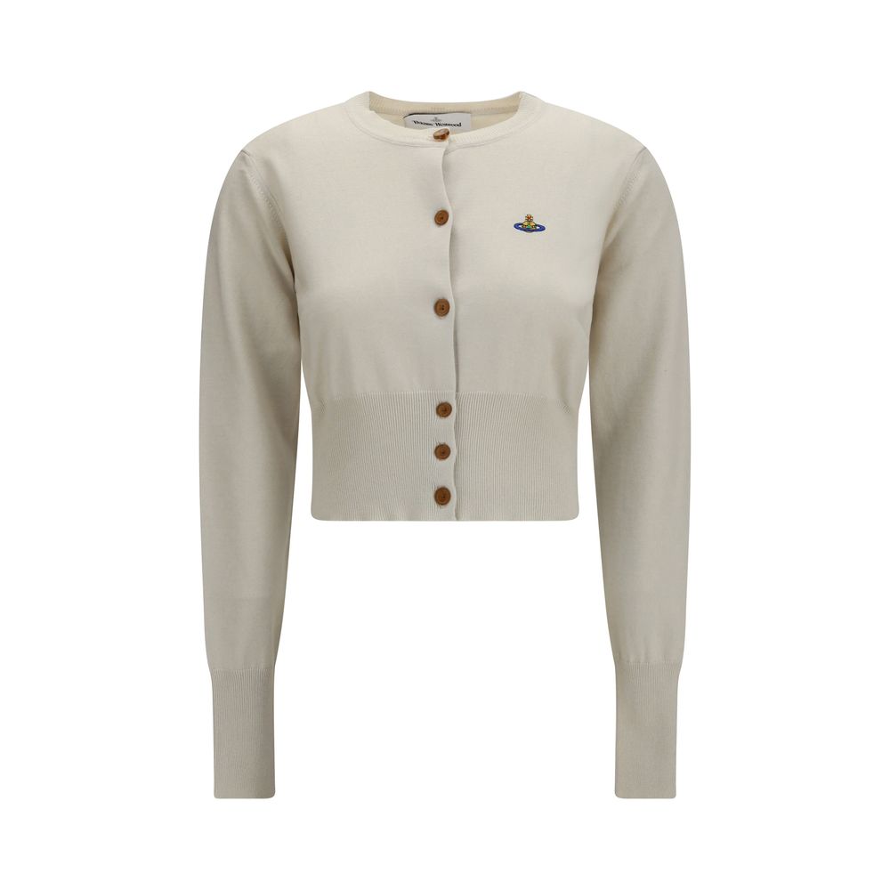 Vivienne Westwood Weißer Strickcardigan aus Baumwolle