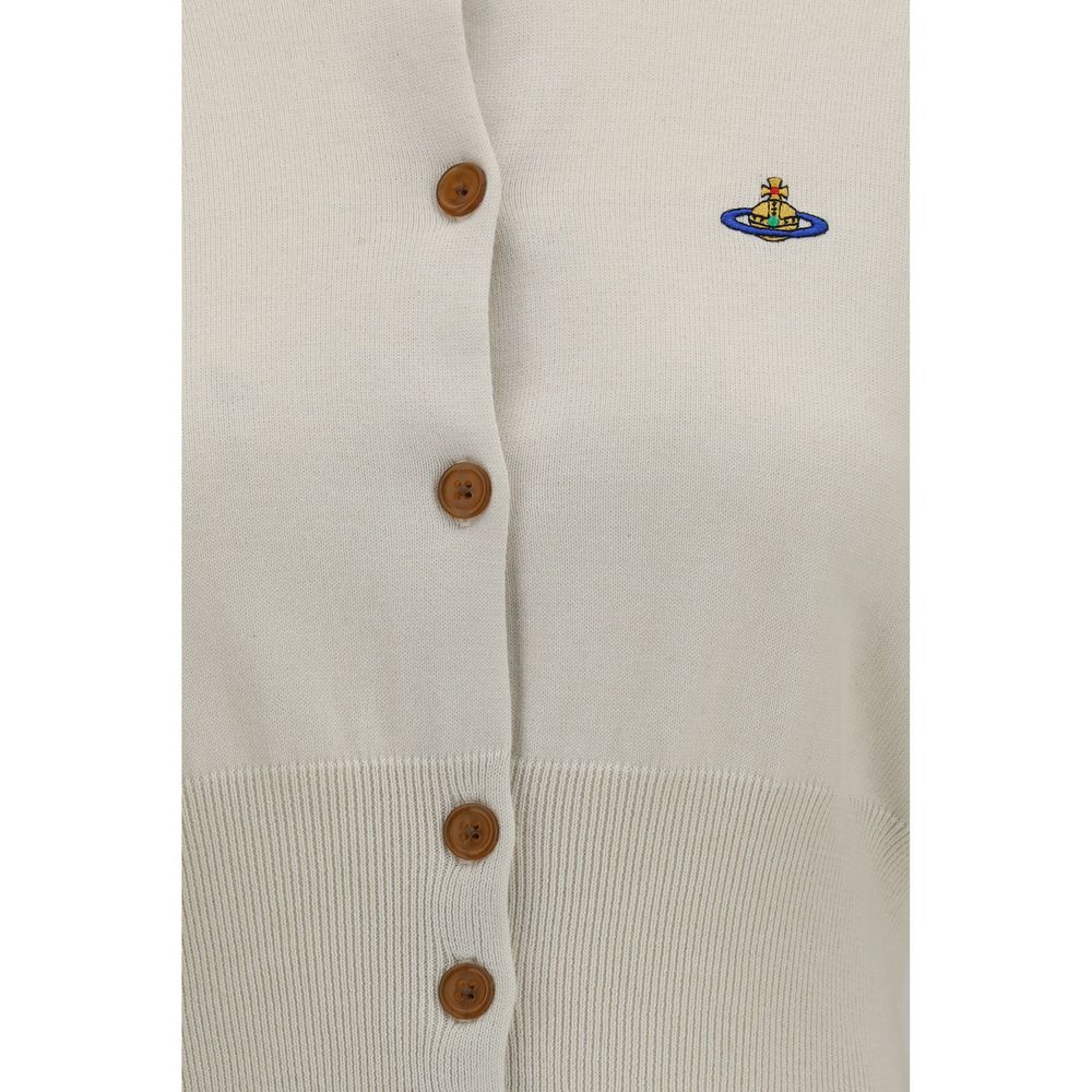 Vivienne Westwood Weißer Strickcardigan aus Baumwolle