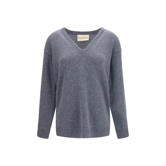 Valentino Garavani Grauer Kaschmirpullover