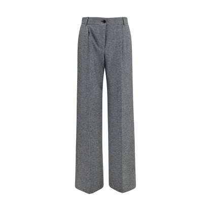 Dolce & Gabbana Graue Hose aus Wolle Ovis Aries