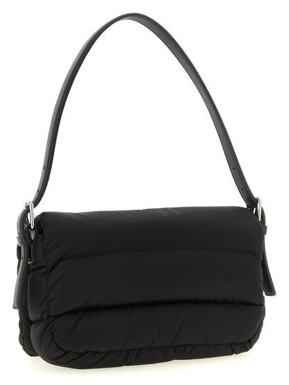 Moncler Schwarze Schultertasche aus Polyamid