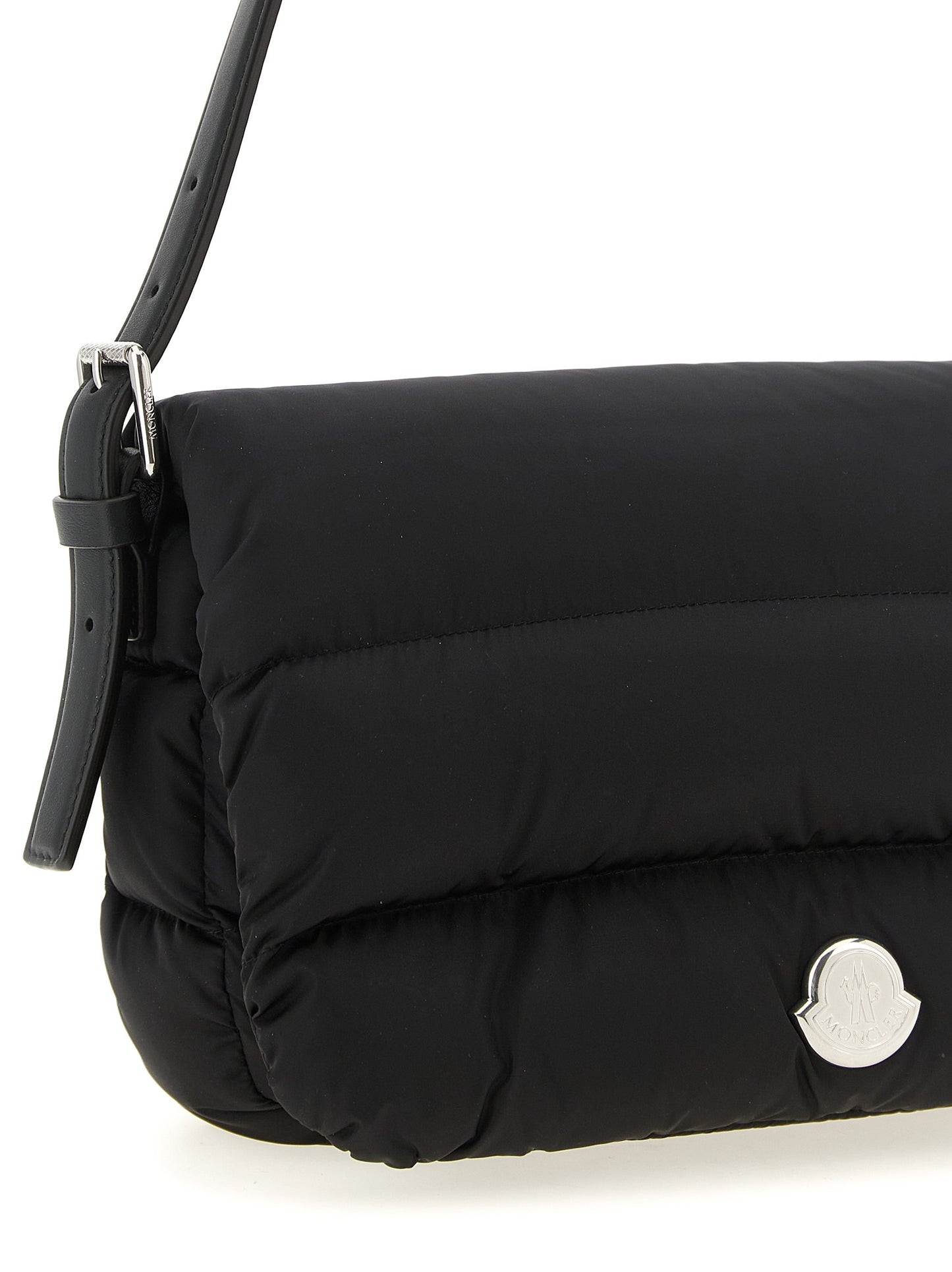 Moncler Schwarze Schultertasche aus Polyamid