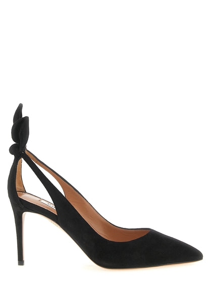 Aquazzura Schwarze Pumps aus Kalbsleder mit hohem Absatz