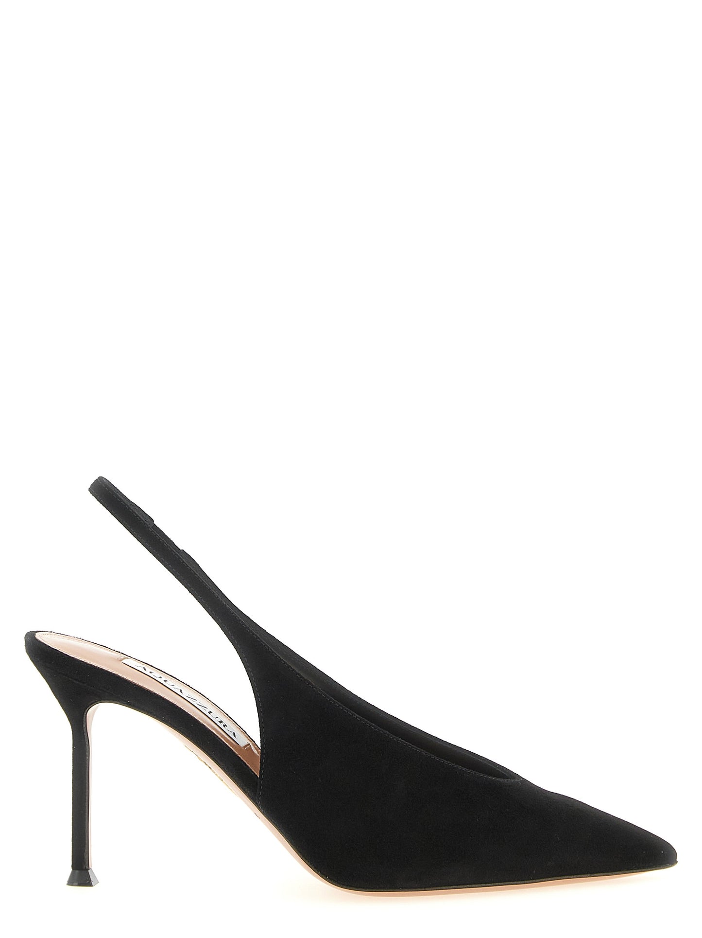 Aquazzura Schwarze Pumps aus Kalbsleder mit hohem Absatz