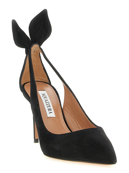 Aquazzura Schwarze Pumps aus Kalbsleder mit hohem Absatz