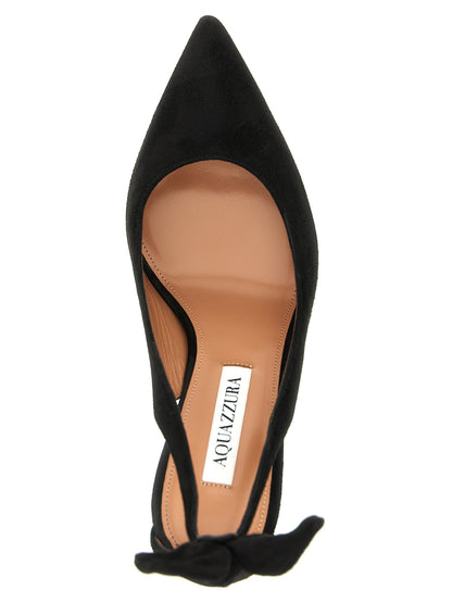 Aquazzura Schwarze Pumps aus Kalbsleder mit hohem Absatz