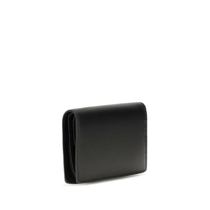 Vivienne Westwood Schwarzes Kalbsleder Bos Taurus Portemonnaie